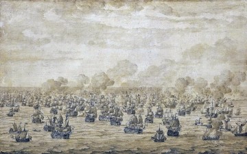 ヴァン・デ・ヴェルデ シェーネフェルト海戦海戦 Oil Paintings